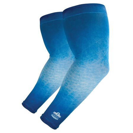 Sun Protection Arm Sleeves Pair, Blue, ML